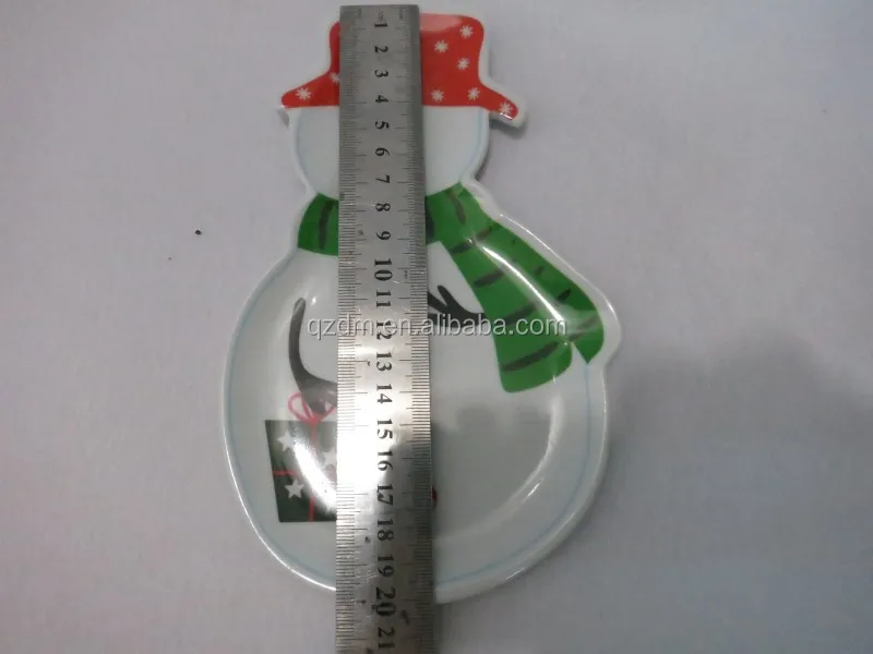Melamine Xmas Snowman plate Christmas Dishes