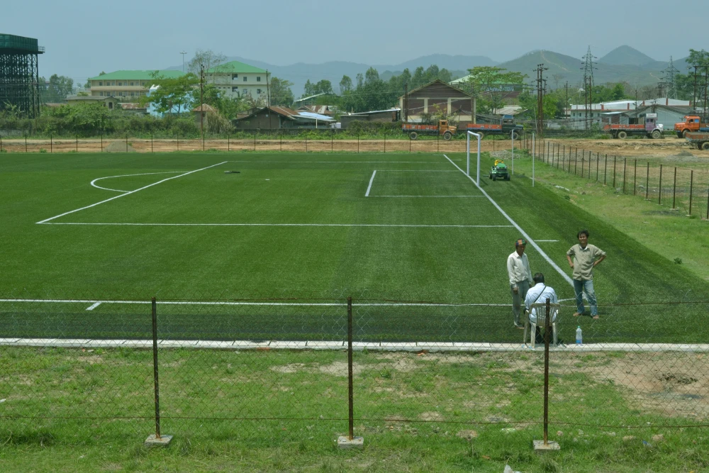 artificial football ground