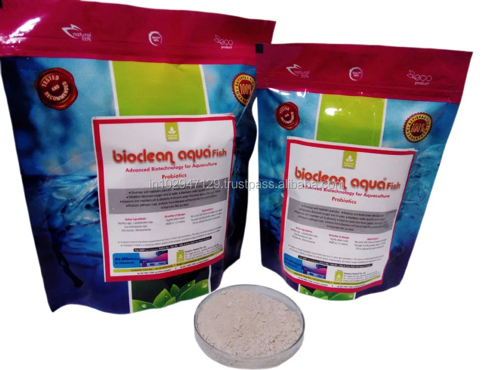 Bioclean Aqua Fish Probiotic To Improve Water Quality In Fish Ponds