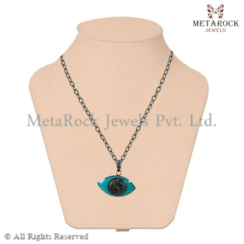 Diamond One Eye Pendant & Charms by Metarock Jewels, View Diamond One