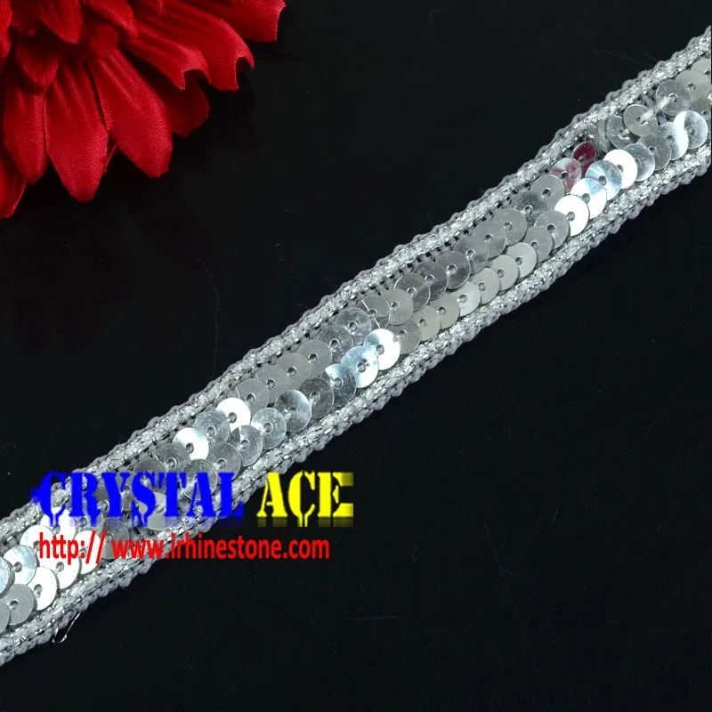 Lace Stretch Sequins Trim For Costume
