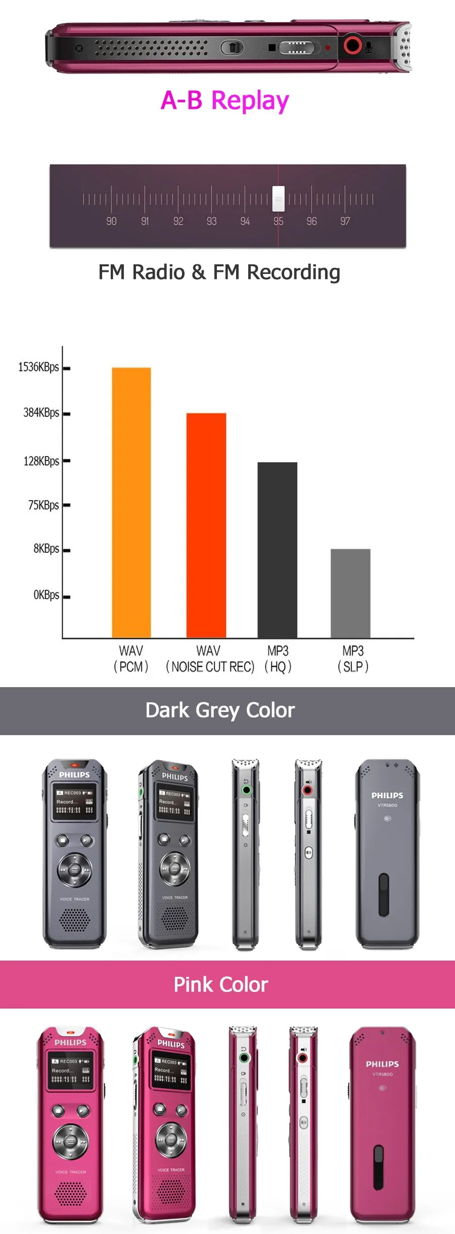 PHILIPS bulk China digital usb voice recorder gift items