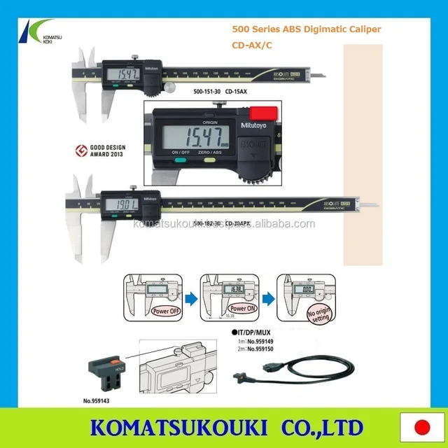 Source Best Selling Mitutoyo Digital Vernier Caliper Solar Power Abs Digimatic Caliper 500 444 Made In Japan On M Alibaba Com