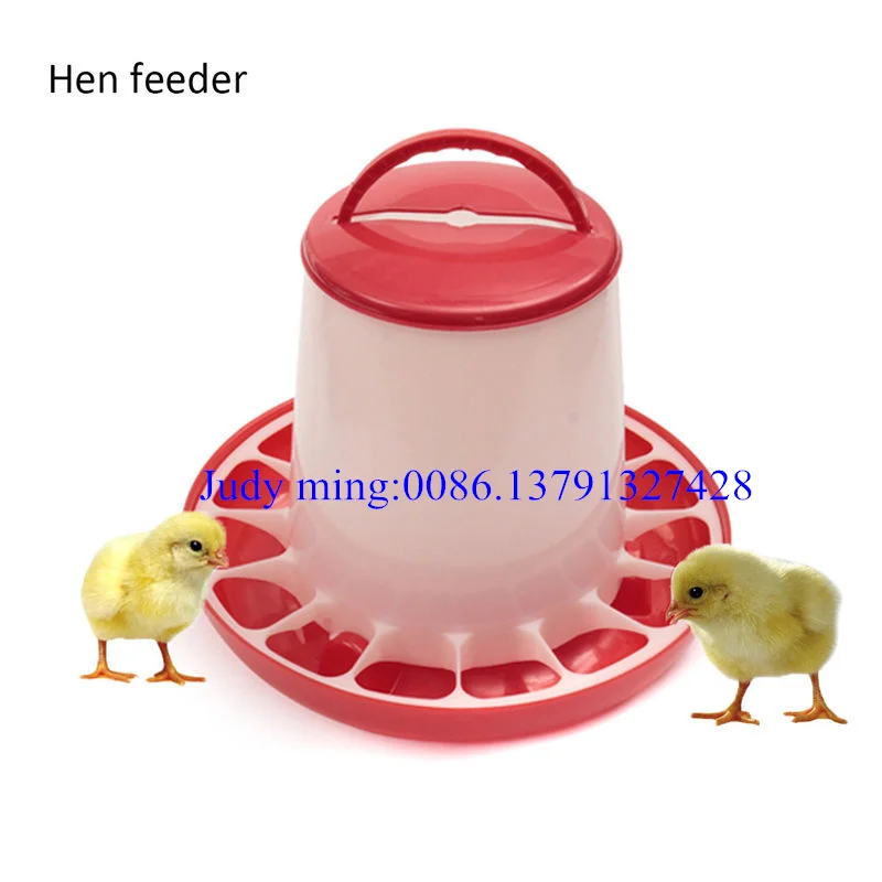 Plastic Manual Poultry Drinker Feeder Chicken Water Feeder