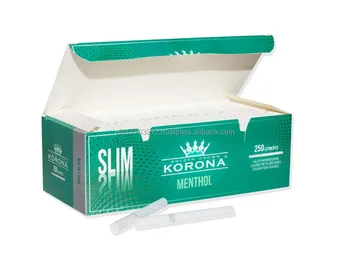 Cigarette Filter Tubes Slim Menthol Korona 250 - Buy Slim Menthol ...