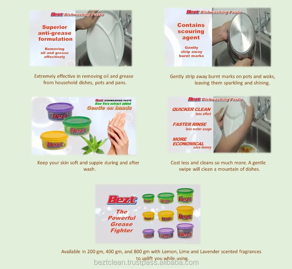 Multipurpose Dishwashing Paste,Detergent Paste,Solid Dish Washing