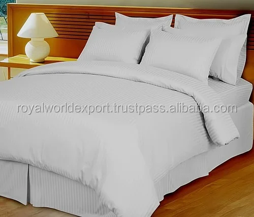 Hot Sale 300 Tc Cotton European Bed Linen Duvet Cover Flat Sheet