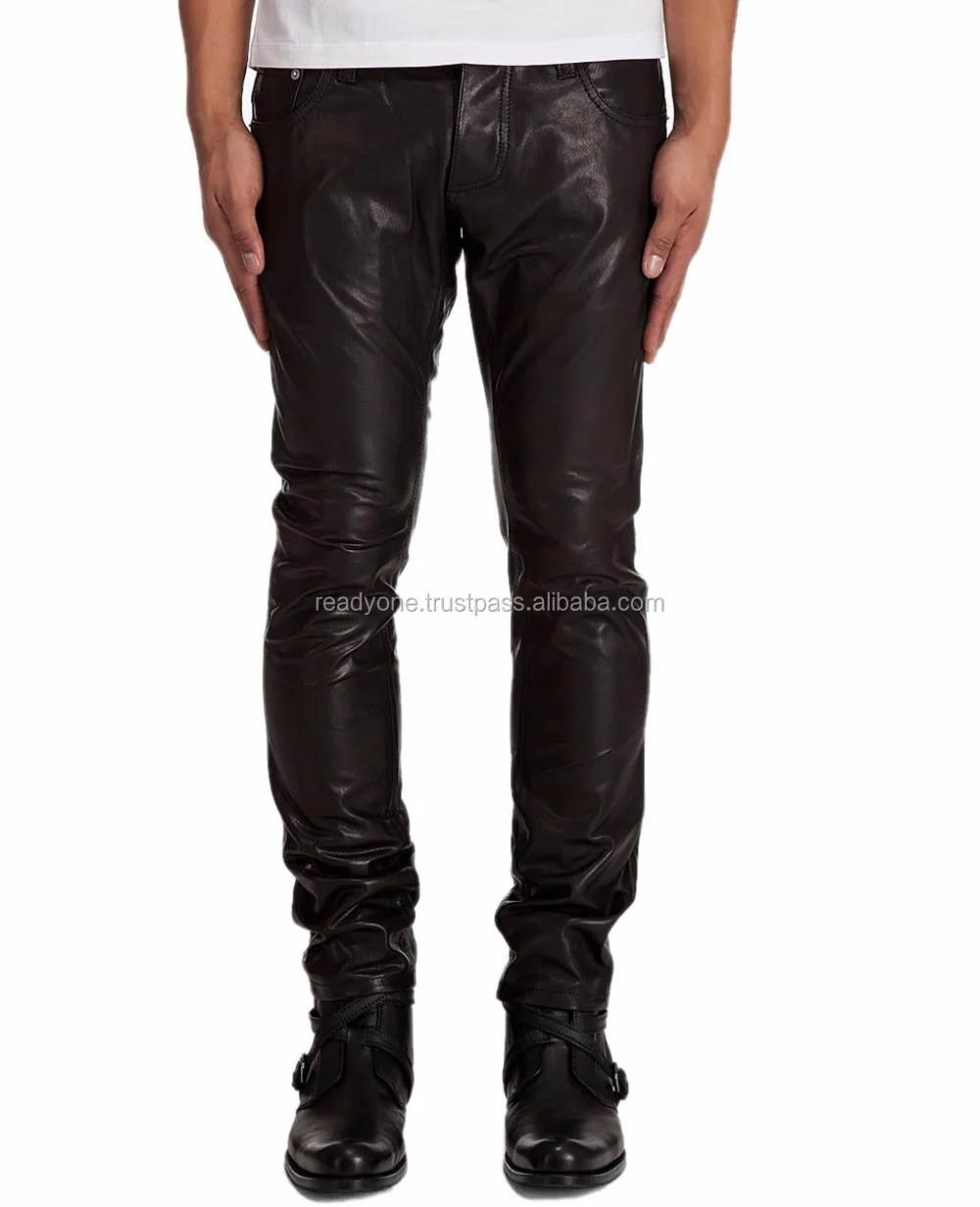 half leather pants