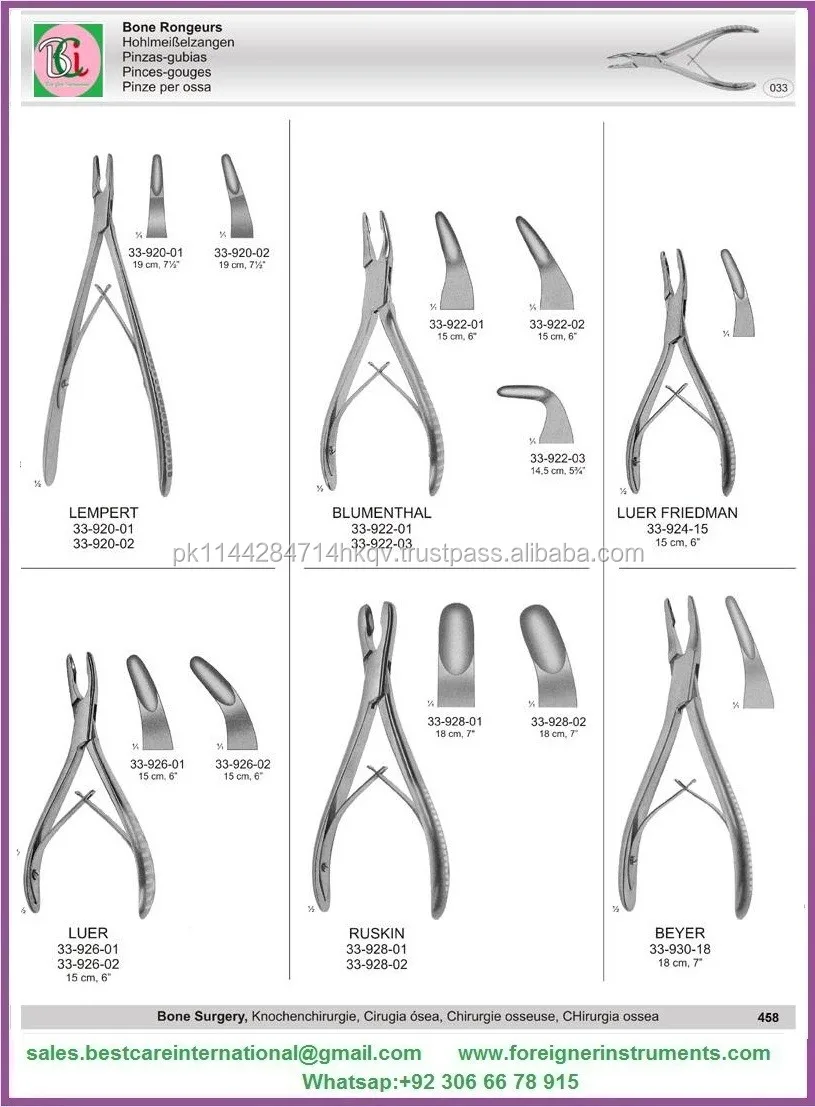 Surgical Luer Bone Rongeur Orthopedic Bone Rongeurs Buy Beyer Bone
