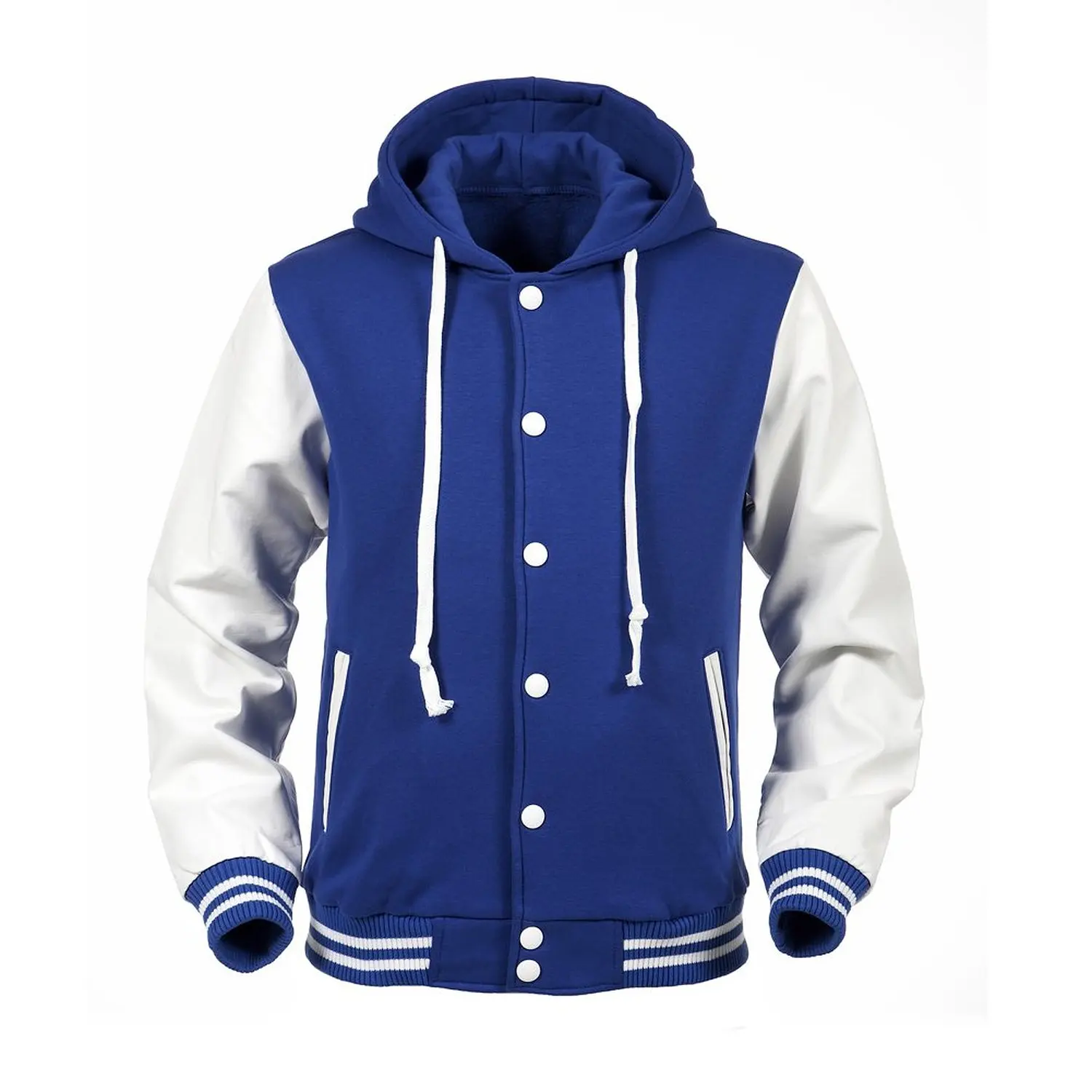 Blue With Yellow Linning Varsity Jackets For Casual Wear And Sports ...