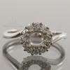 Engagement Wedding Ring All Size 925 Sterling Silver CZ Pre nothed Prong Semi Mount 5 mm Round