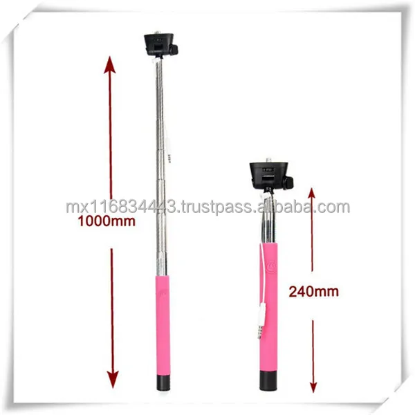 Monopod With Cable Easy Connect With Iphone Ios And Android Phone