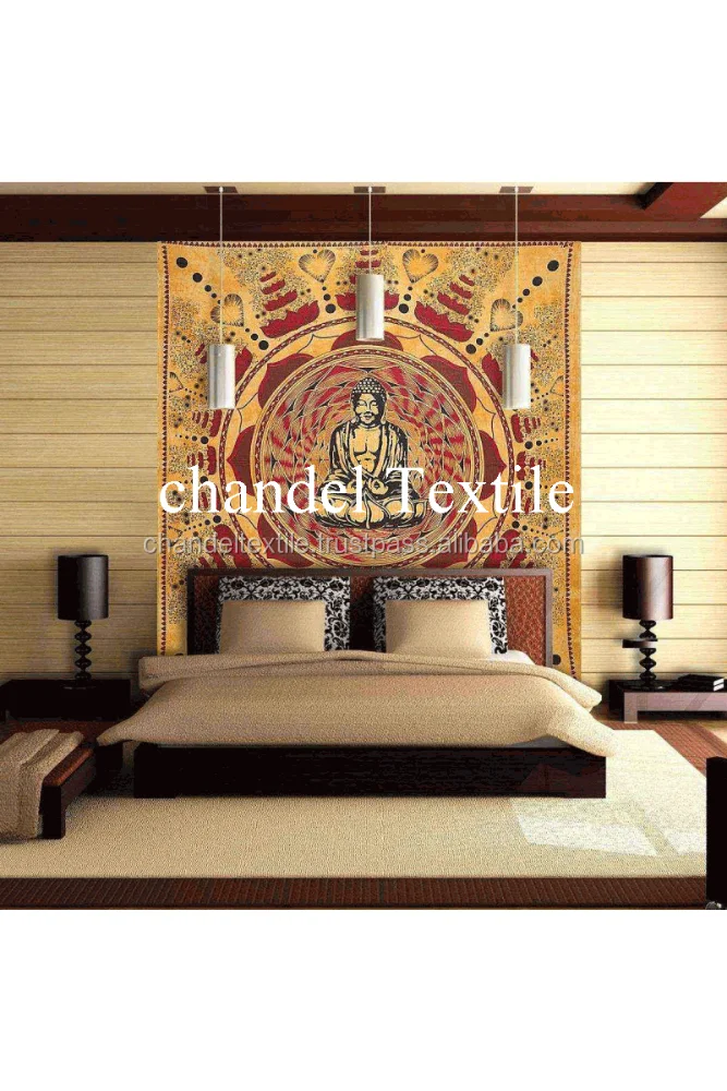 Lotus Indian Mandala Hippie Tapestry Wall Hanging Bedding Bedspread Ethnic Throw