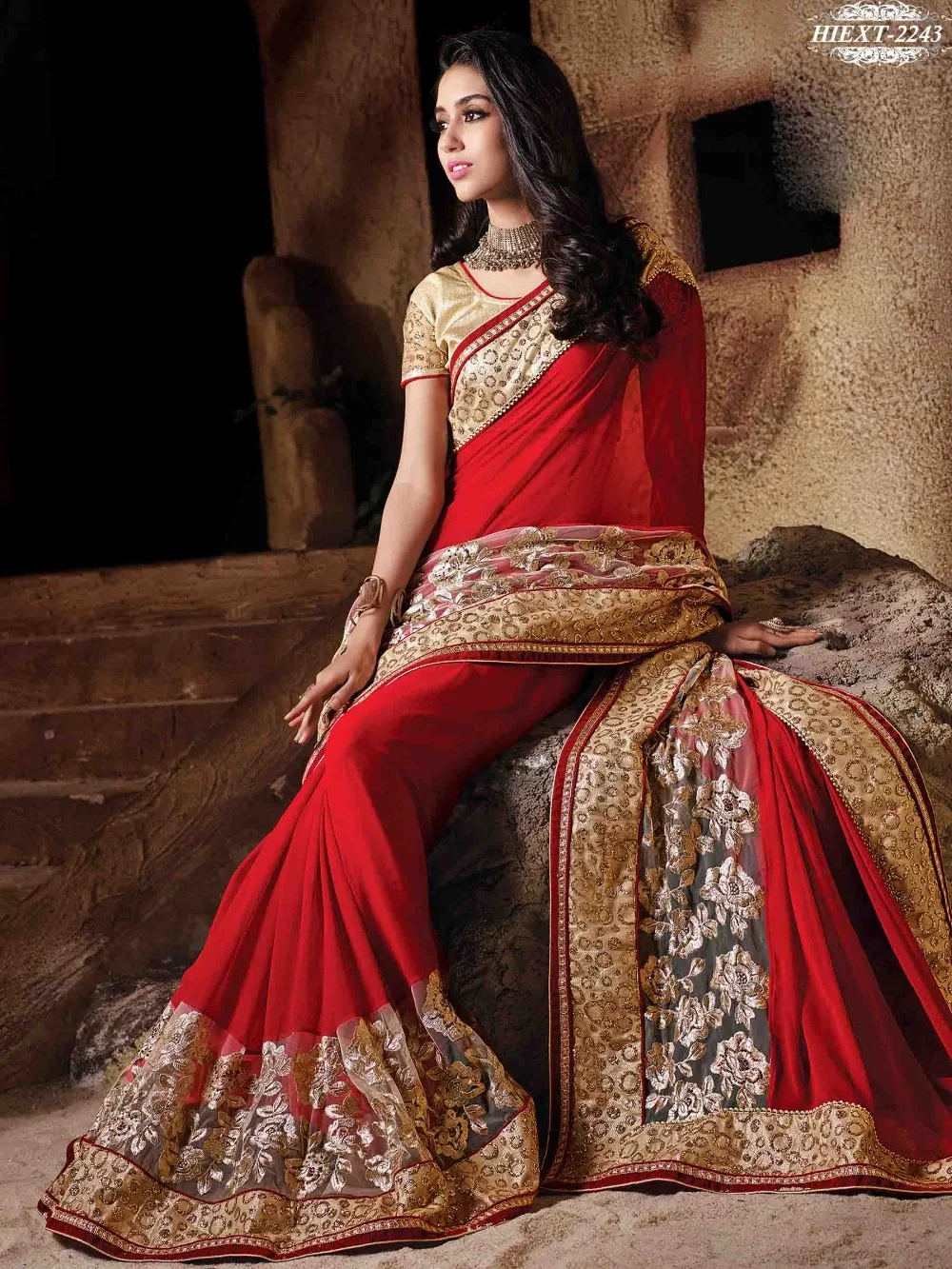 anarkali designer saree