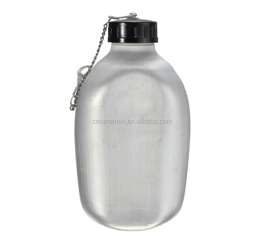 1.3 Litre Aluminum Military Water Canteen With Cup And Cover Pouch