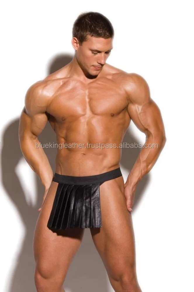 mens leather gladiator kilt