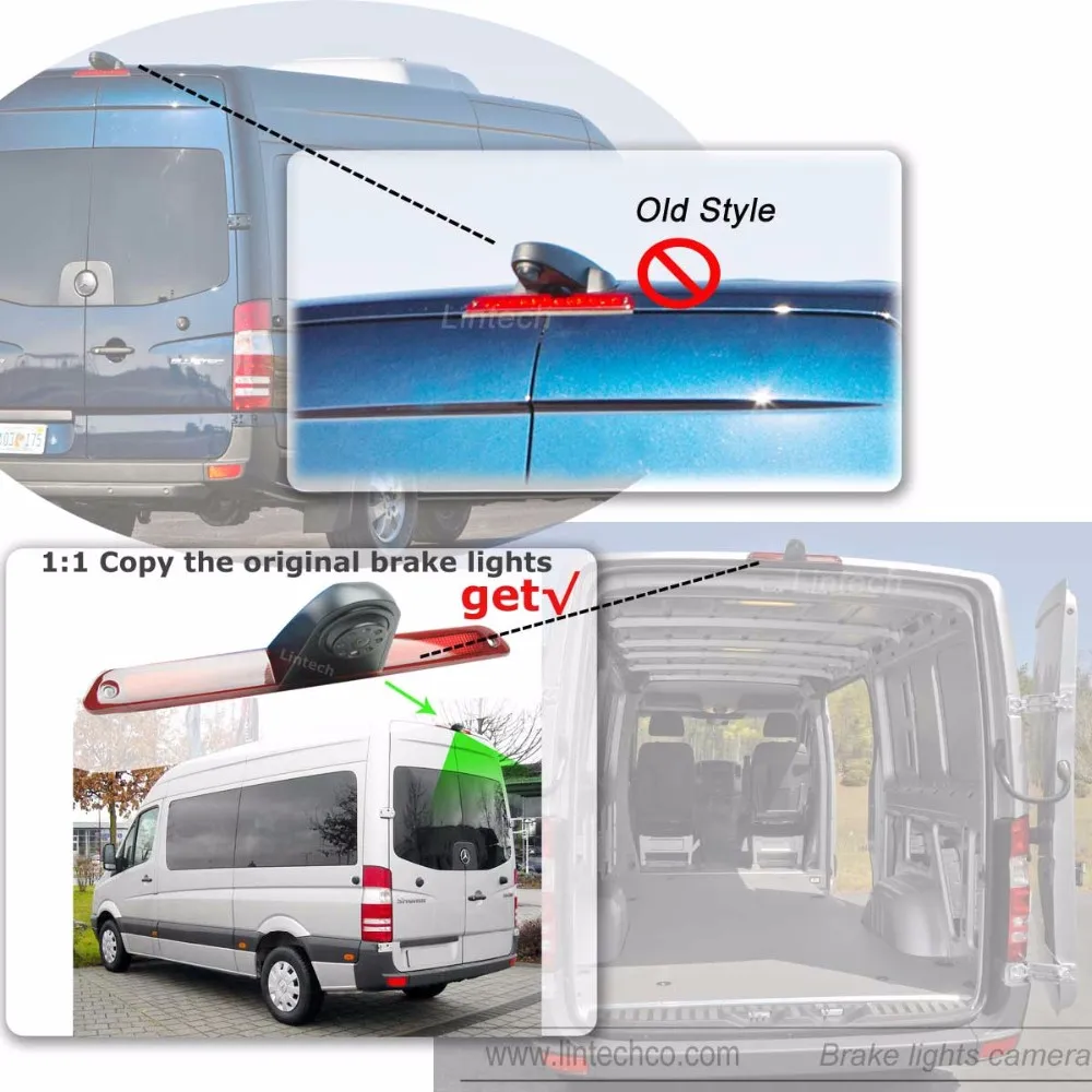 Dc12v Waterproof 170 Degree Sprinter Brake Light Camera Kit Buy Third