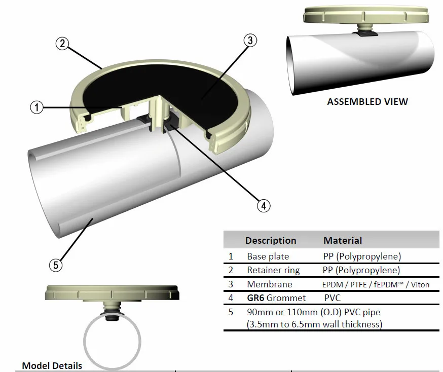 AFD270E SSI 9" Fine Bubble Disc Diffuser with EPDM membrane, View fine