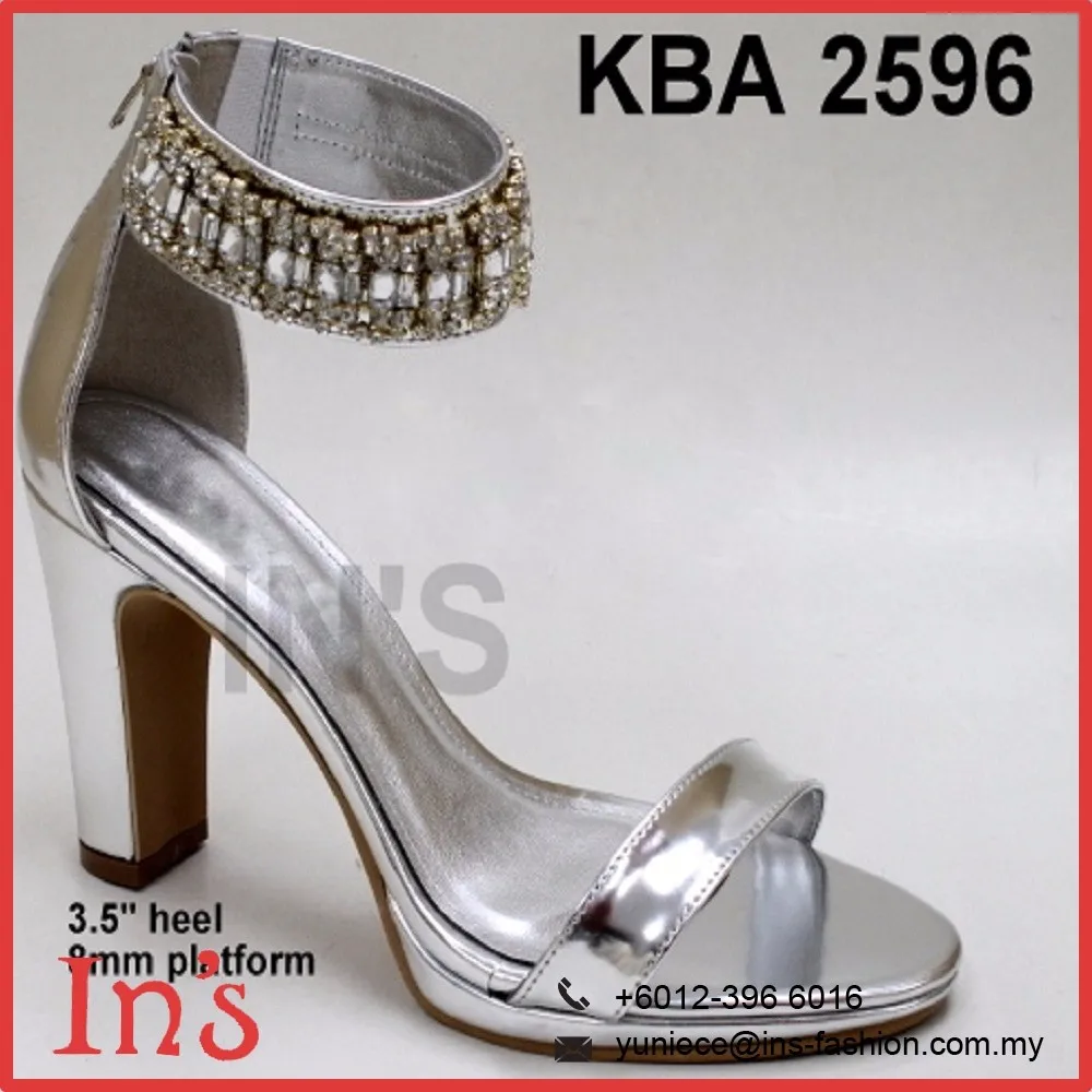 Malaysia Bridal Ladies High Heels Shoes In Silver Buy Bridal