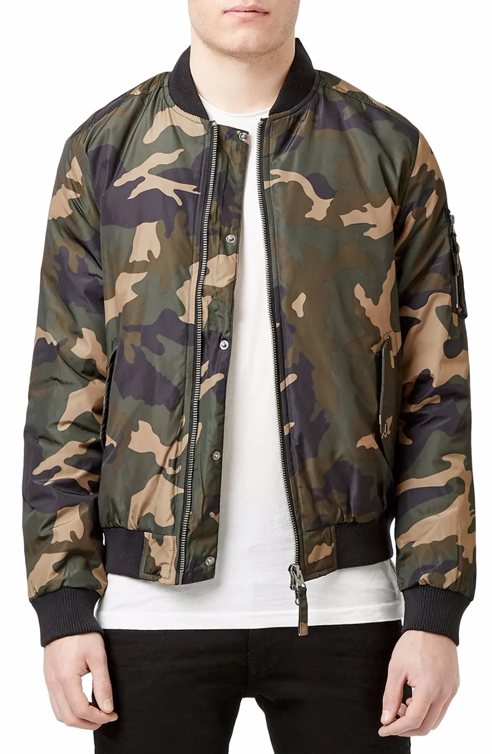 moncler camouflage padded jacket