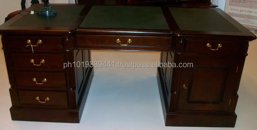 Executive Desk With Leather Inlay Buy Unique Executive Desk