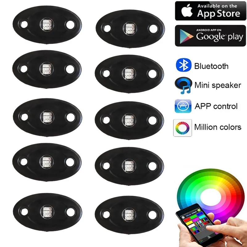 New design premium unique fashion customized waterproof rgb car offroad led light with remote