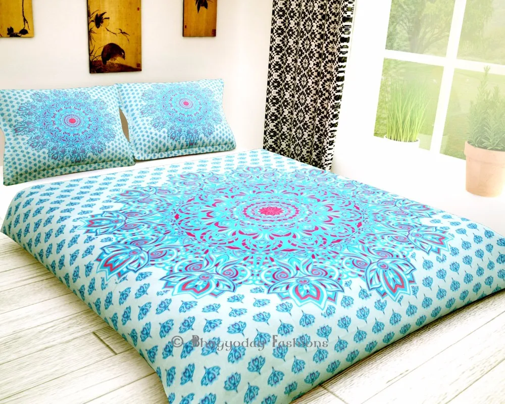 Whole Mandala Quilt Cover Set Decorative Bedspread Indian Whole Mandala Quilt Cover Set Decorative Bedspread Indian Duvet