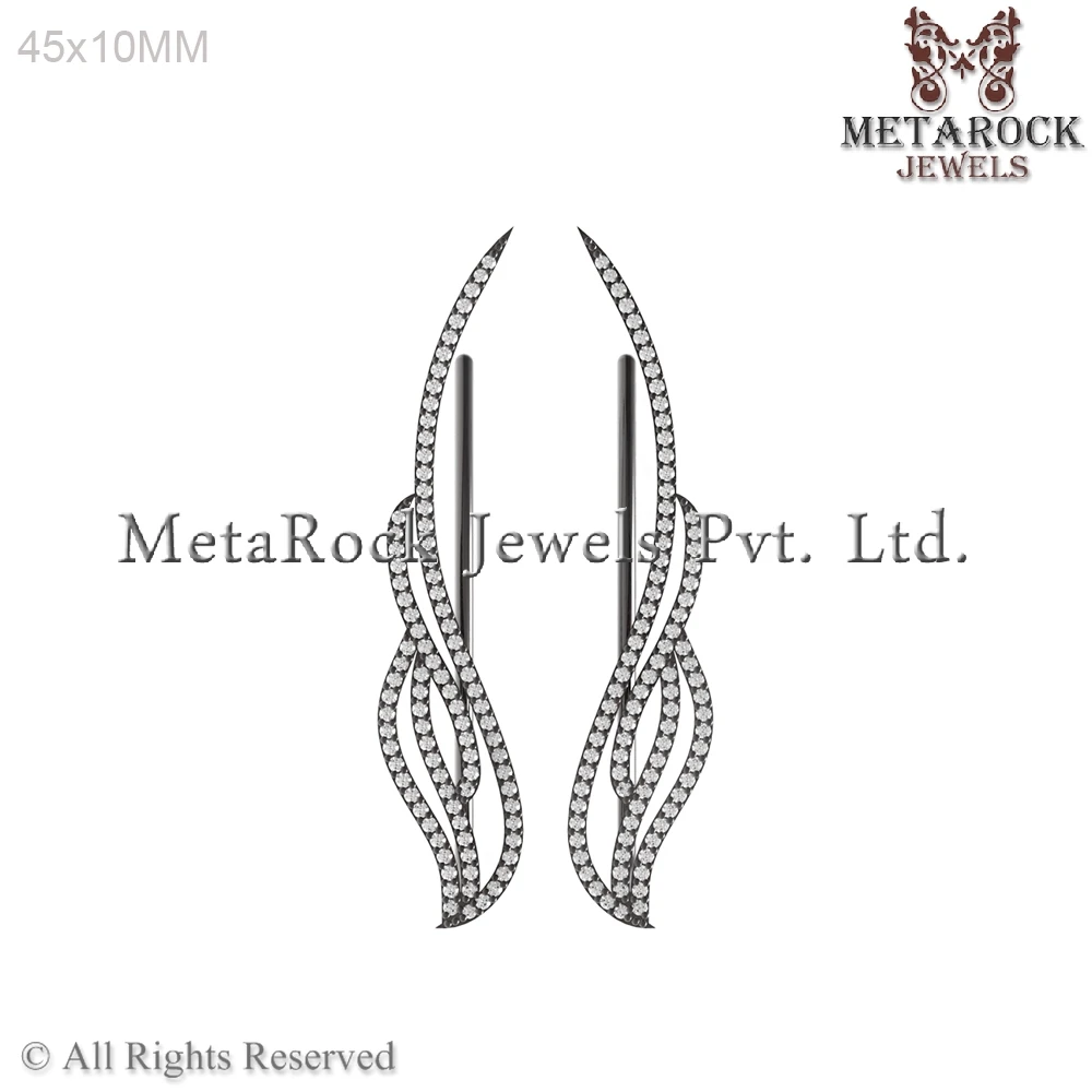 EC-78SWD-Diamond-Ear-Cuff-925-Sterling-Silver-Diamond-Ear-Cuff-New-Arrivals-Diamond-Ear-Cuff-Jewelry