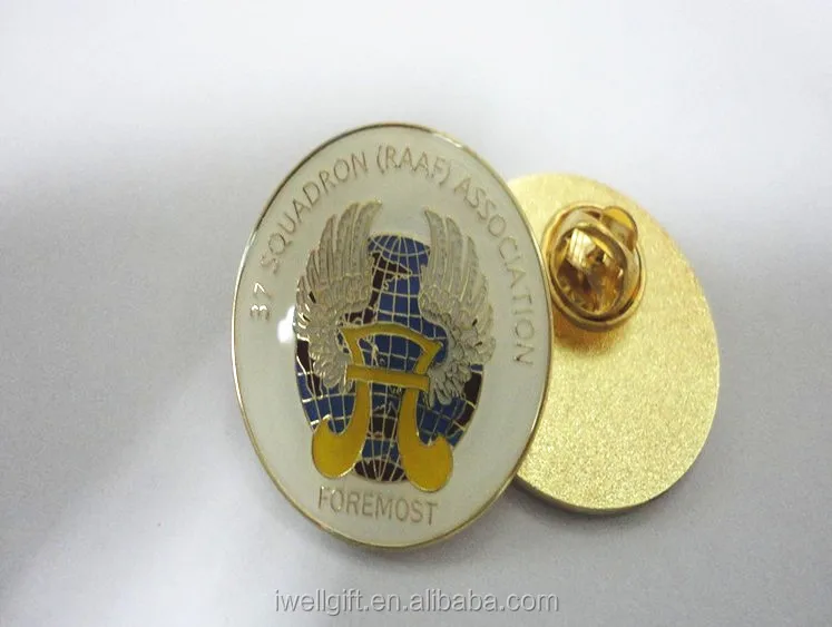 Metal Custom Security Officer Lapel Pin Wtih Safety Pin Buy Custom