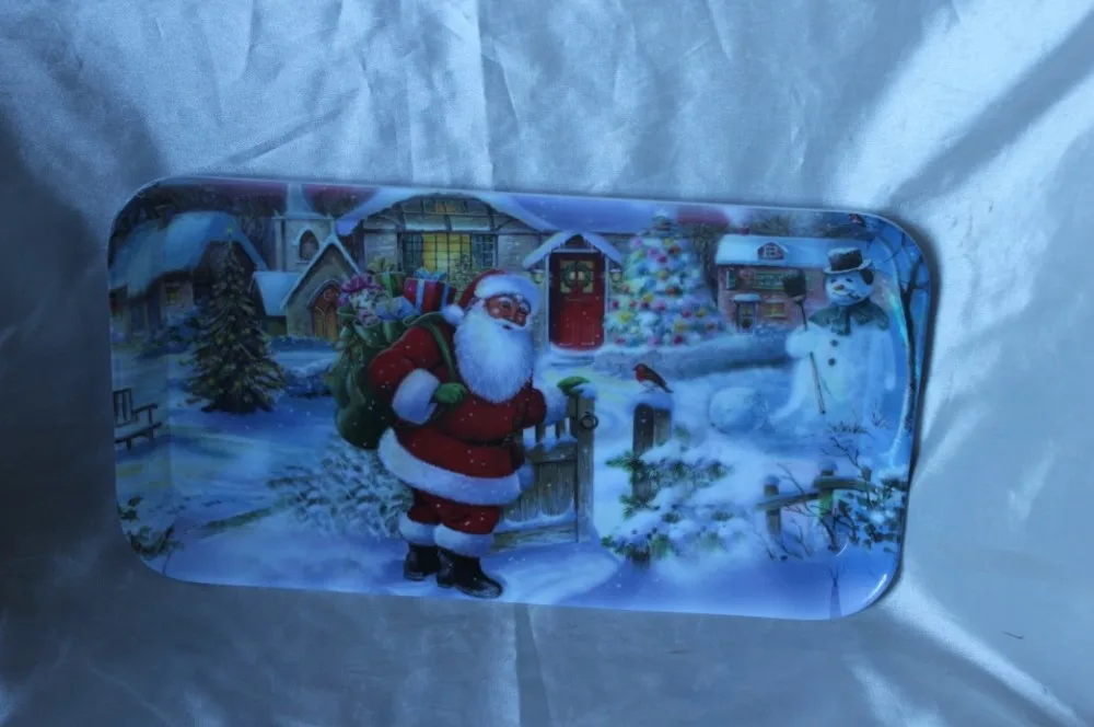 11.8inch christmas melamine tray