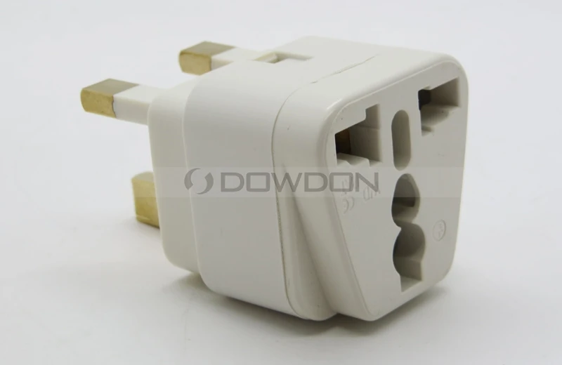 Uk Type Plug With Safety Fuse Wire Power Adapter Universal Socket To 3