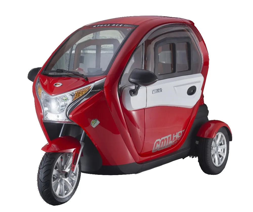 Cheap mobility scooters electric 3 wheel closed tricycle EEC 2200W 72V three wheel motorcycle for the disable
