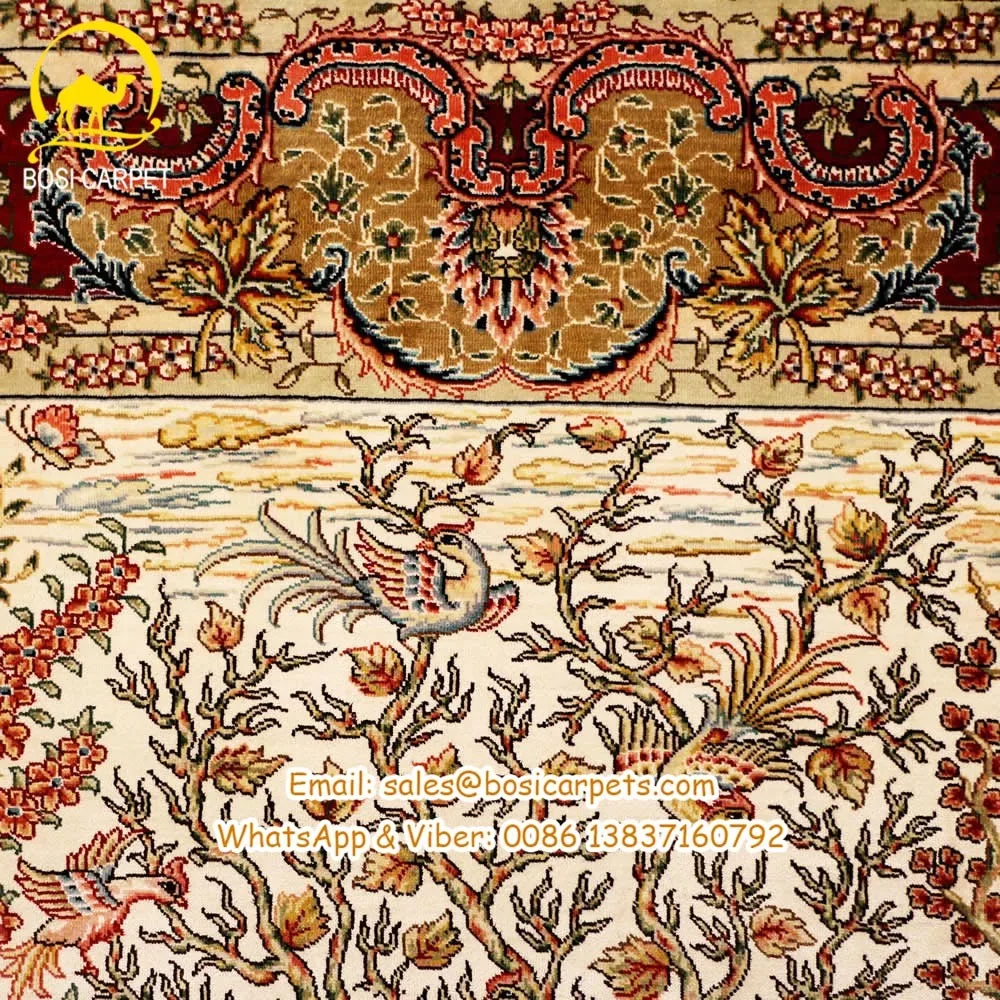 Top Quality 3x5 Hand Made Handknotted Persian Silk Rug Iranian Top Quality 3x5 Hand Made Handknotted Persian Silk Rug Iranian Carpet