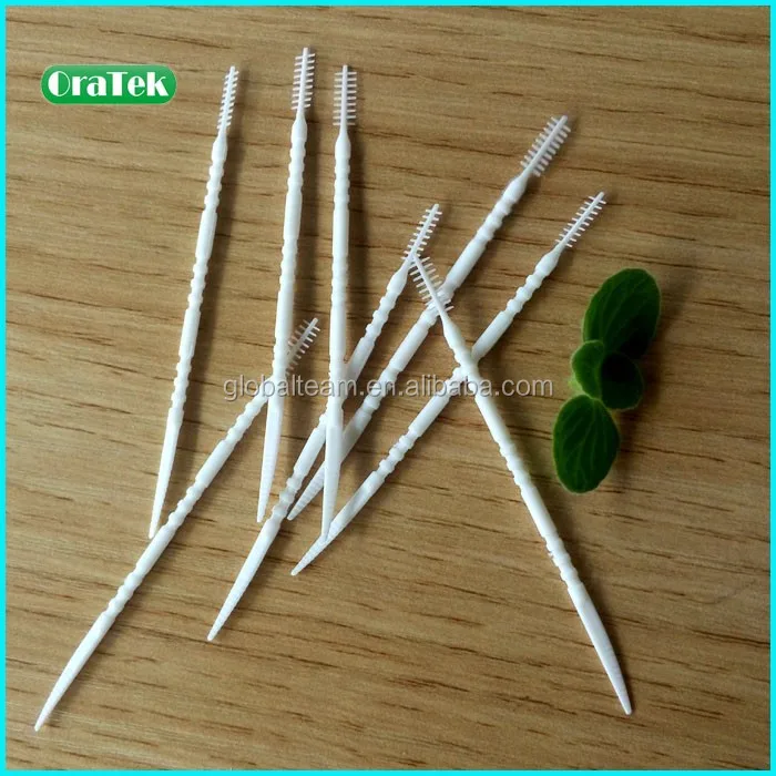 Wholesales Plastic Toothpicks With Brush Bristles Buy Enviromental