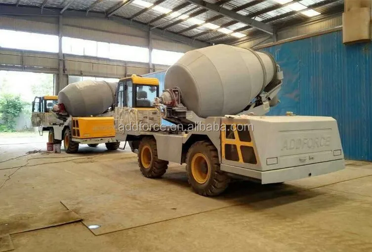 Good Quality 3m3 Self Loading Mobile Concrete Mixer With Front End