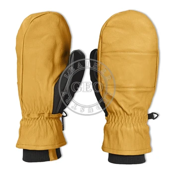 High Quality Leather Snowboard Mitts 