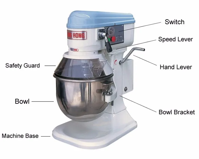 8L 3KG cake dough mixer | flour kneading machine price - Ashine