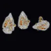 Gemstone Crystal Quartz Arrowhead With Chakra Stone Ring