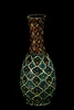 Congress of ceramic vase two lip color enamel technique on clay