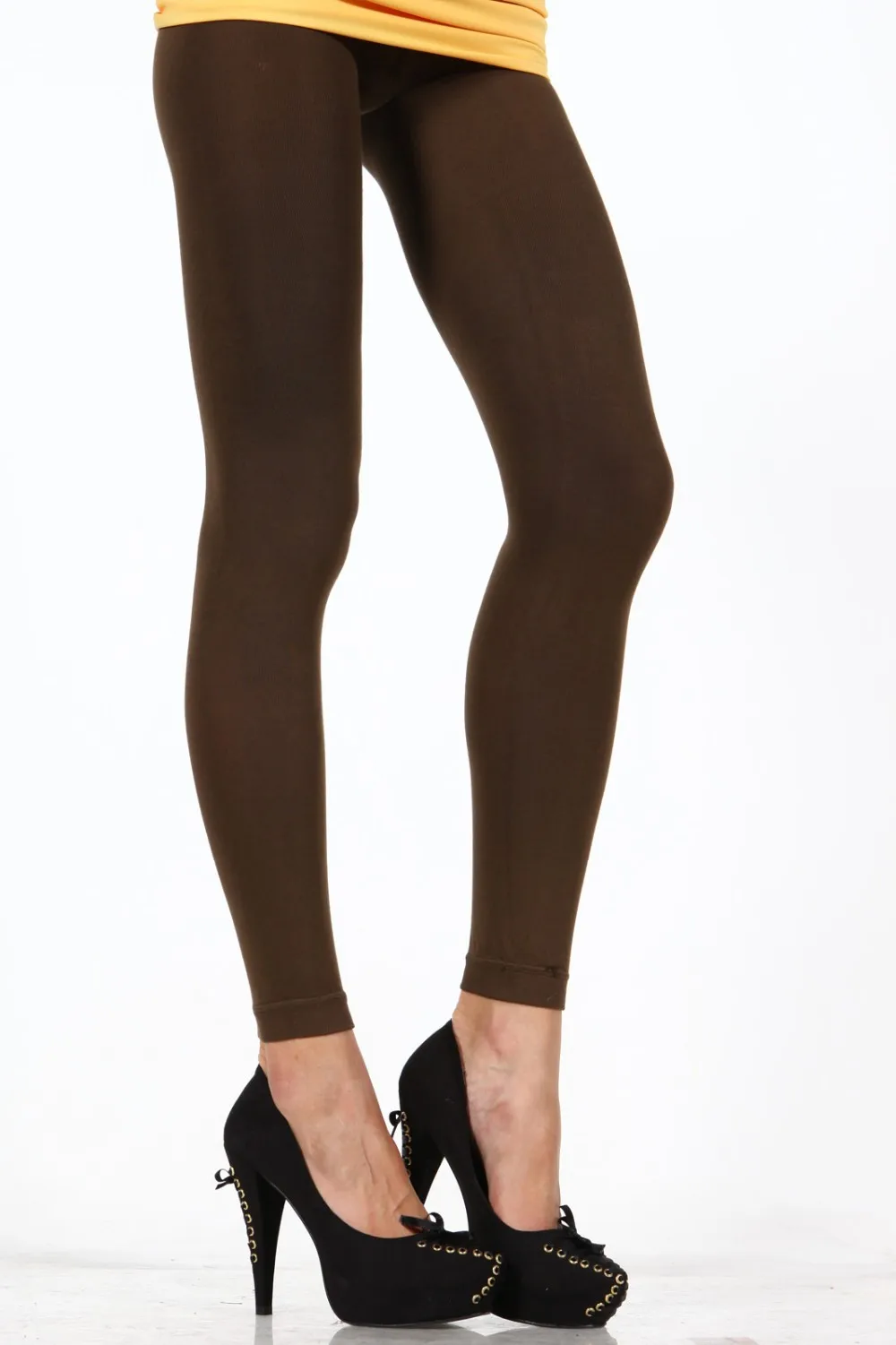 thick brown leggings