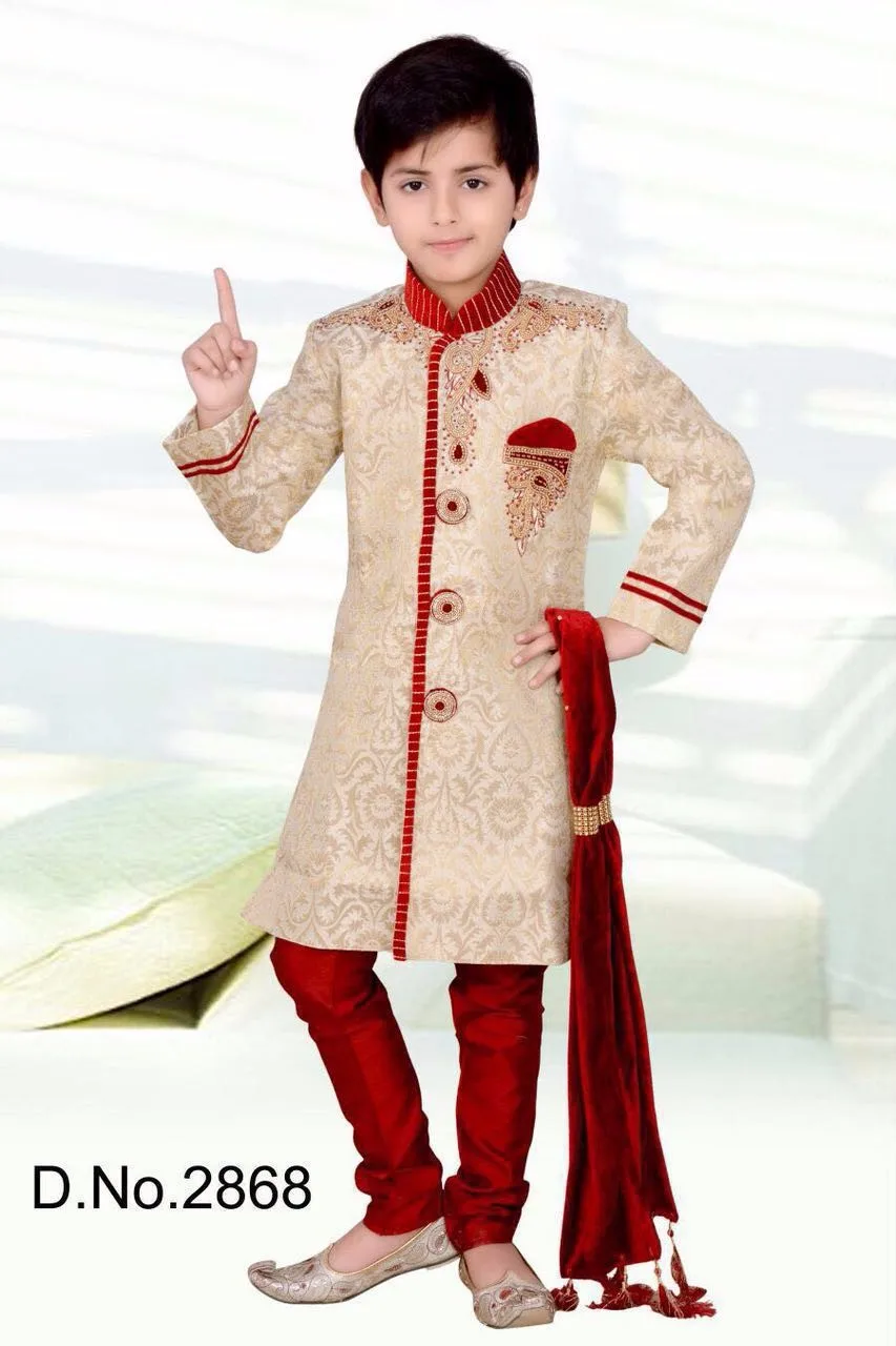 Blue Kids Children Kurta Sherwani Designs - Buy Kids
