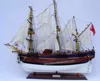 HMS/ HM BARK ENDEAVOUR PAINTED MODEL TALL SHIP/ WOODEN TALL SHIP/ SHIP MODEL