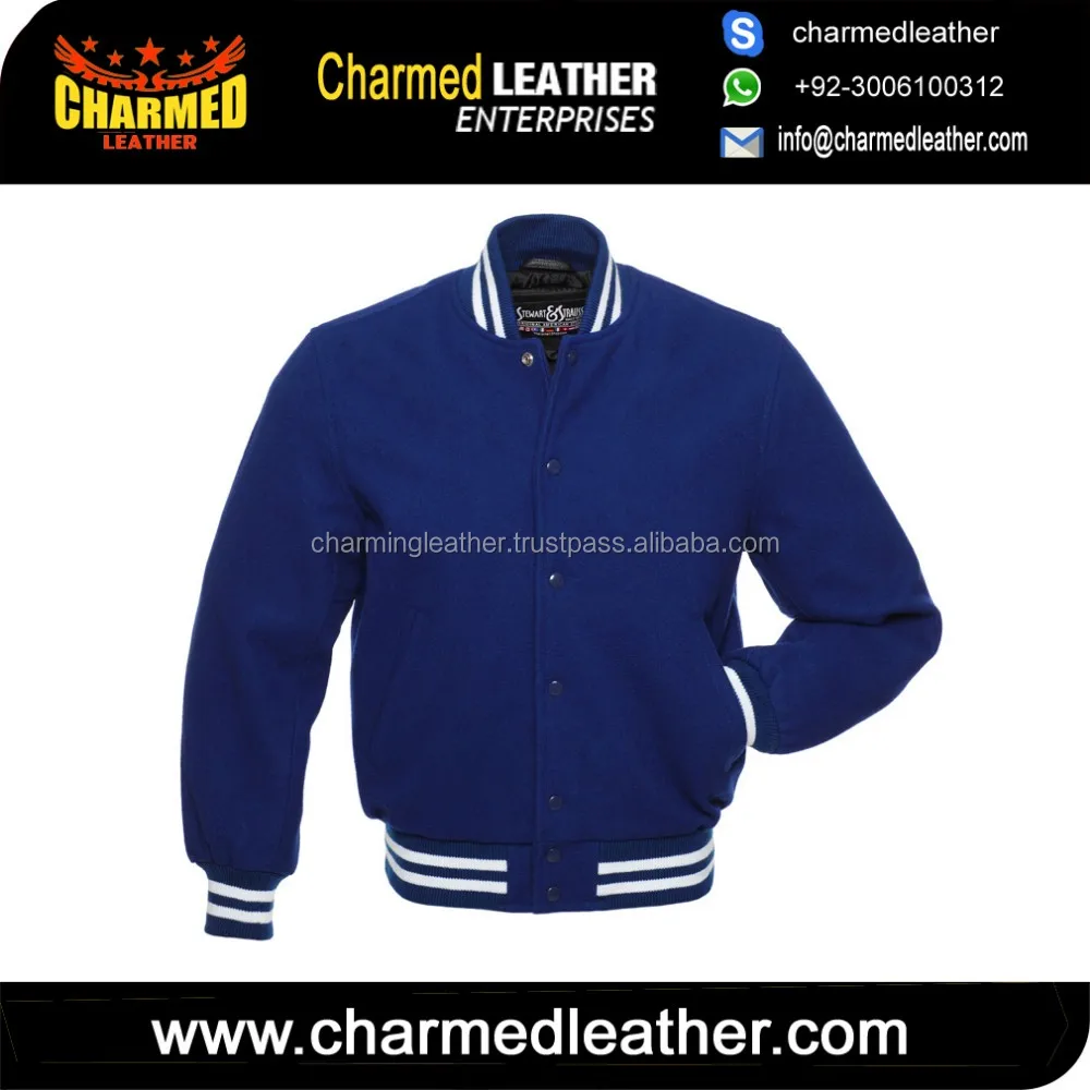 100 Melton Wool Baseball Wool Varsity College Jacket For Men/ Custom