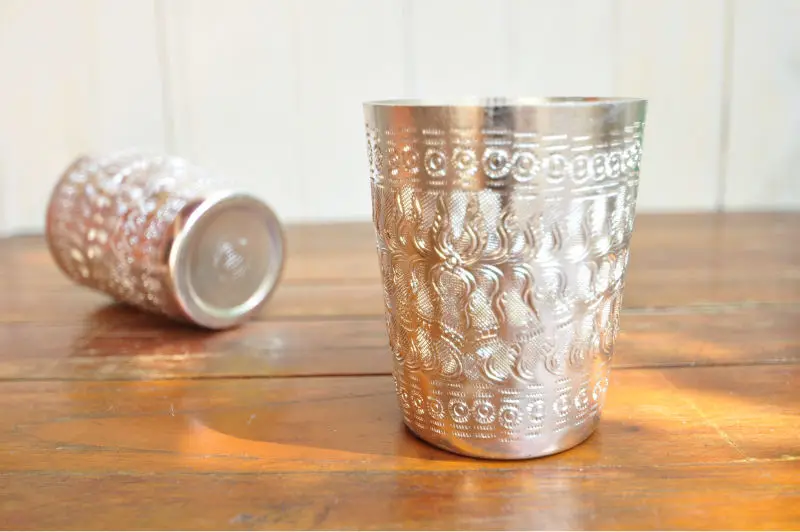 Pressed Aluminum Drinking Cup In A Range Of Distinctively Thai ...