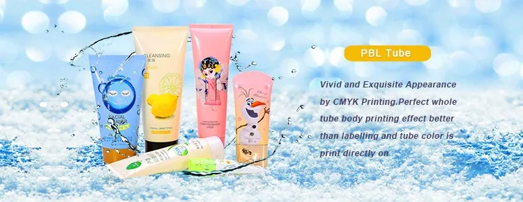 popular soft deo cream packaging tube with rubber head
