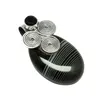 Awesome Look Stripped_Black Onyx Gemstone 925 Sterling Silver Pendant, Bezel Setting Silver Wholesale Exporter 925 Jewelry