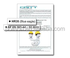 HR35 Safety Helmet Certifications