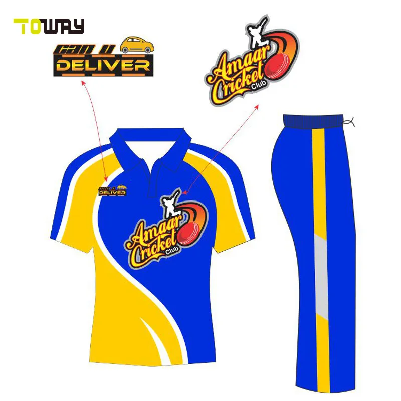 New Model Printed Cricket Jersey Logo Design Buy Cricket Jersey