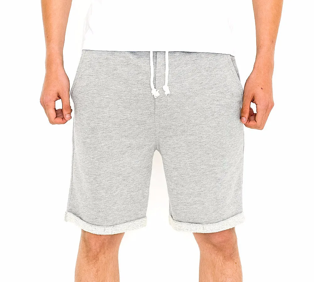 mens drawstring sweat shorts