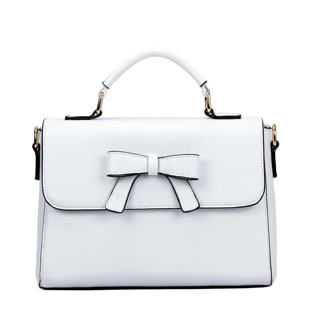 Slim Bow Emellishment Women Bag Whole Leah Satchel Women Bag Whole Leah Bow Satchel